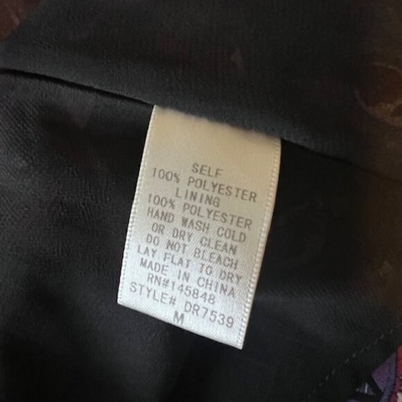 Everly Multi Color Floral Long Sleeve Skater Dress size M - Picture 6 of 9